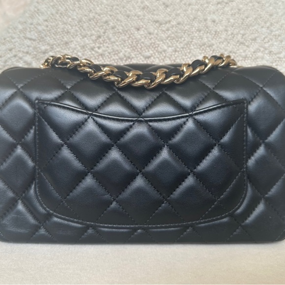 Chanel Mini Rectangle Coco Charms Flap Bag Black - Picture 4 of 10